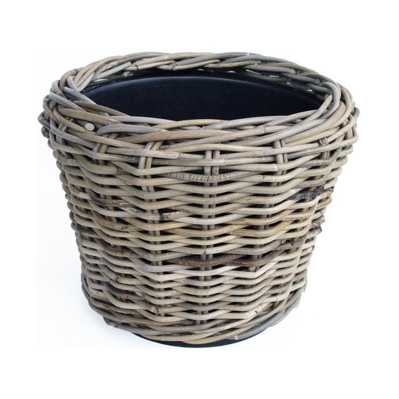 Drypot Rattan Grey 27 x 20cm