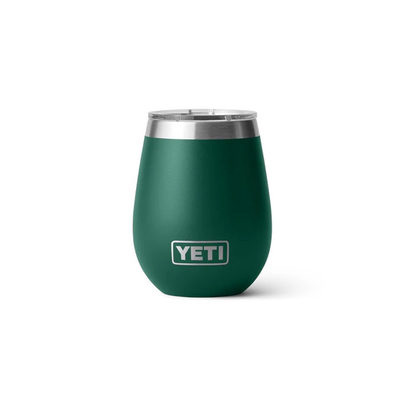 YETI RAMBLER 10 OZ WINE TUMBLER 2.0 BLACK FOREST GREEN
