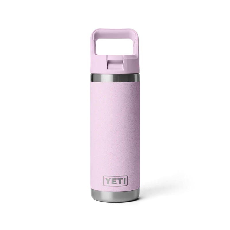 YETI RAMBLER 18 OZ COLOUR STRAW BOTTLE CHERRY BLOSSOM