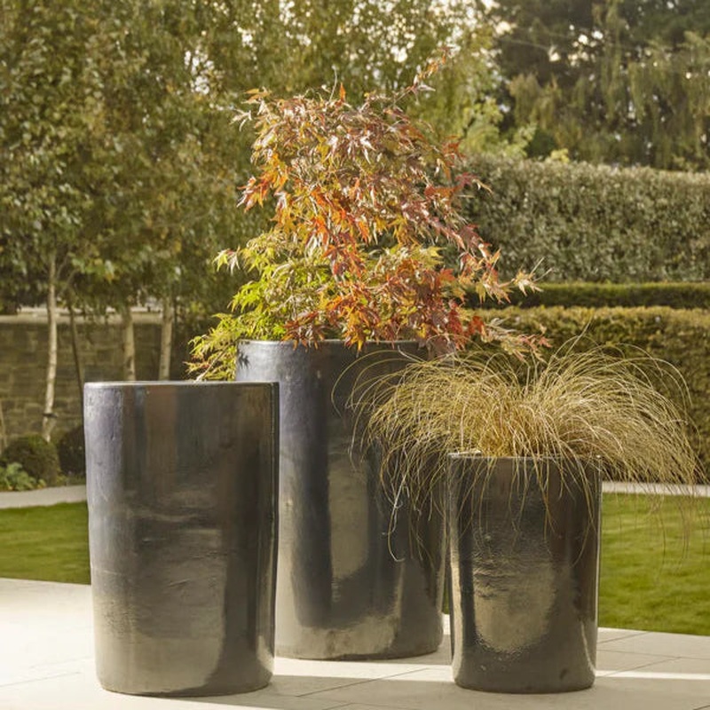 Marga Pot 50cm x H80cm Black