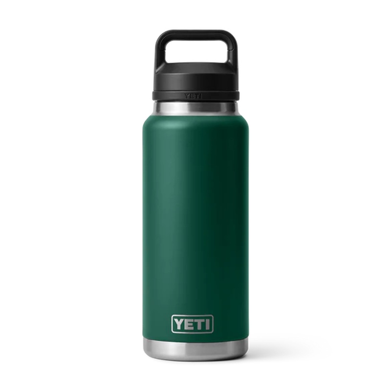 Rambler 36 Oz Bottle Chug - Black Forest Green