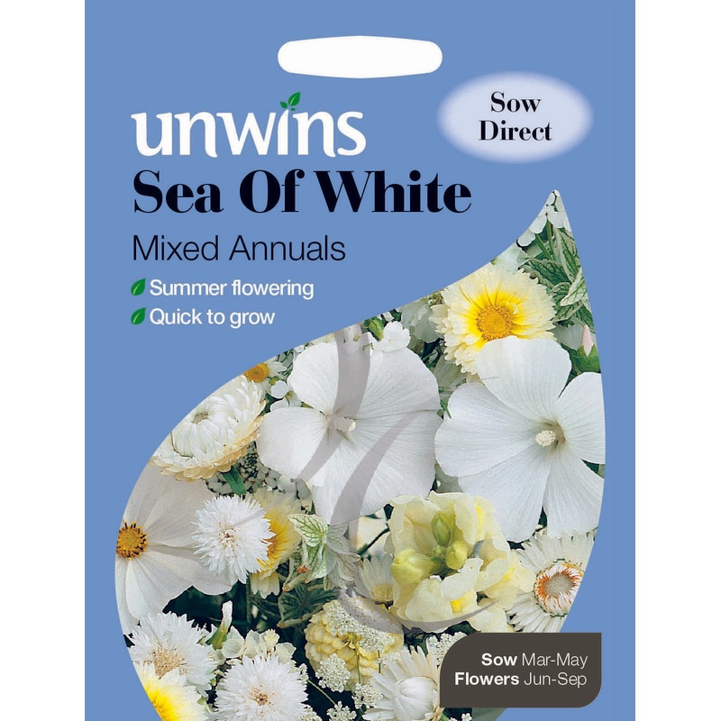 Unwins Sea of White Mixed Annuals