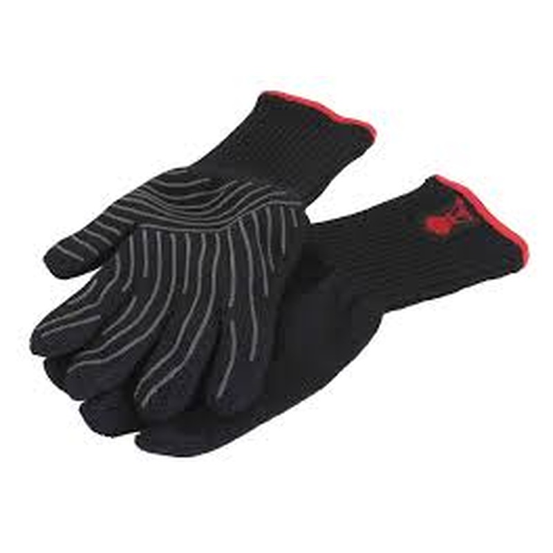 WEBER PREMIUM GLOVES - SIZE S/M, BLACK, HEAT RESISTANT