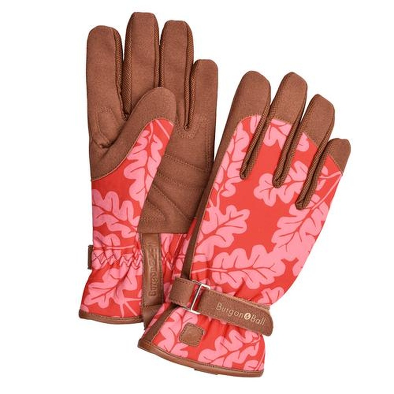 Oak Leaf  Gloves Poppy  S/M
