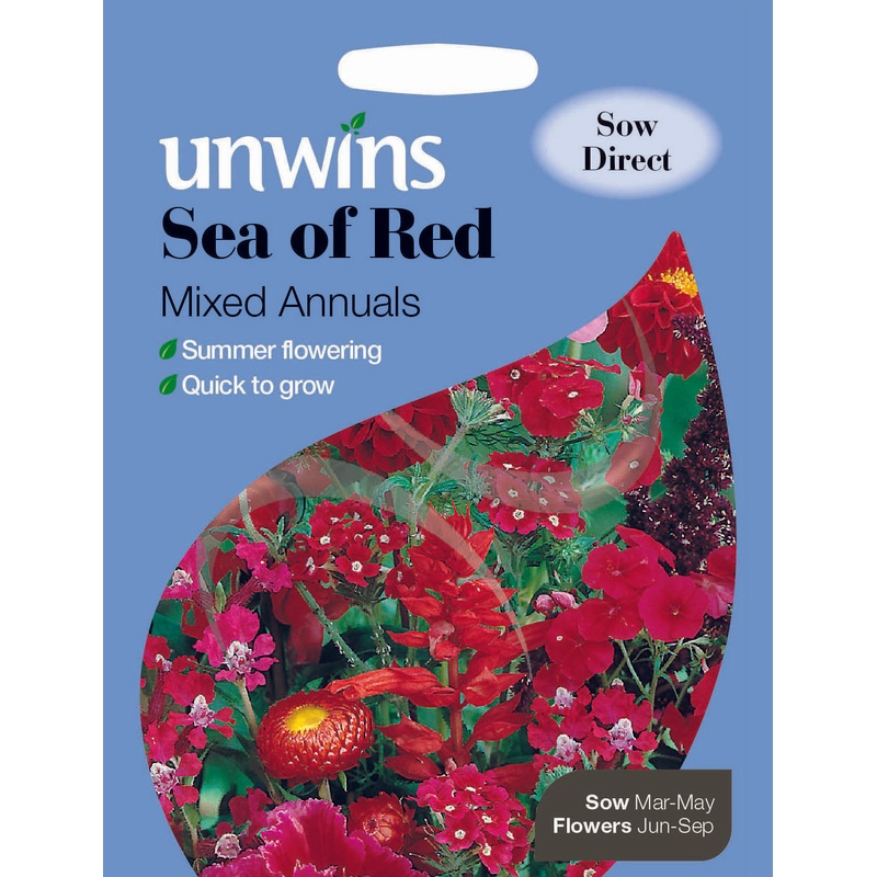 Unwins Sea of Red Mixed Annuals