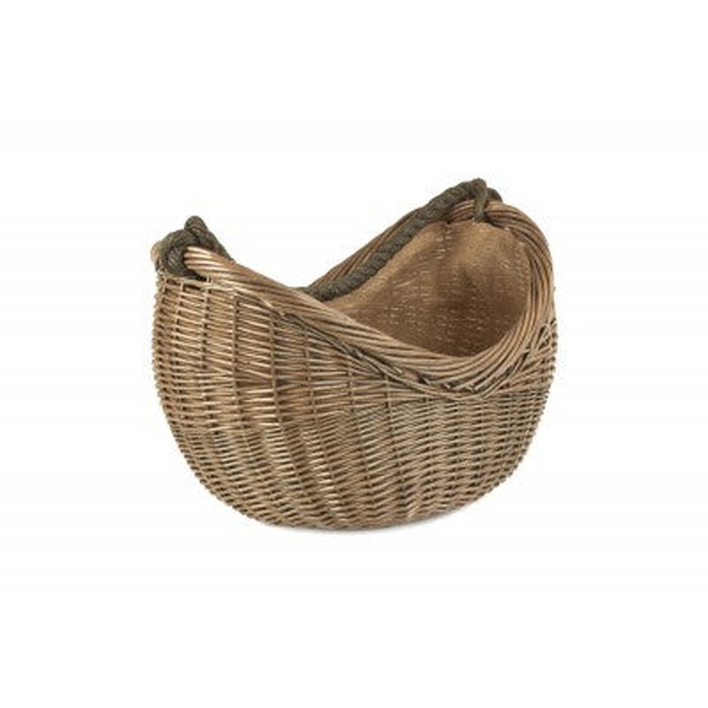 Antique Wash Rope Handled Carrying Basket