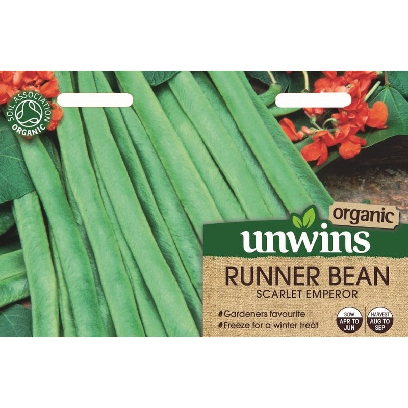 Runner Bean Scarlet Emporer (Organic)