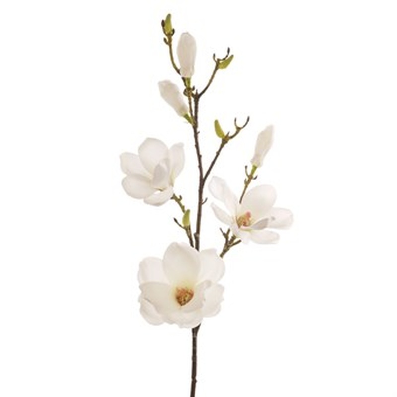 Magnolia Spray 3Flw+3Buds 80cm