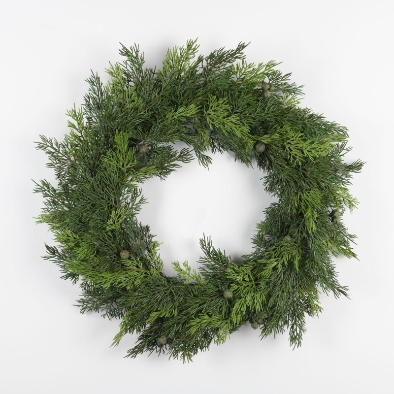 Wreath Cedar D50cm Green