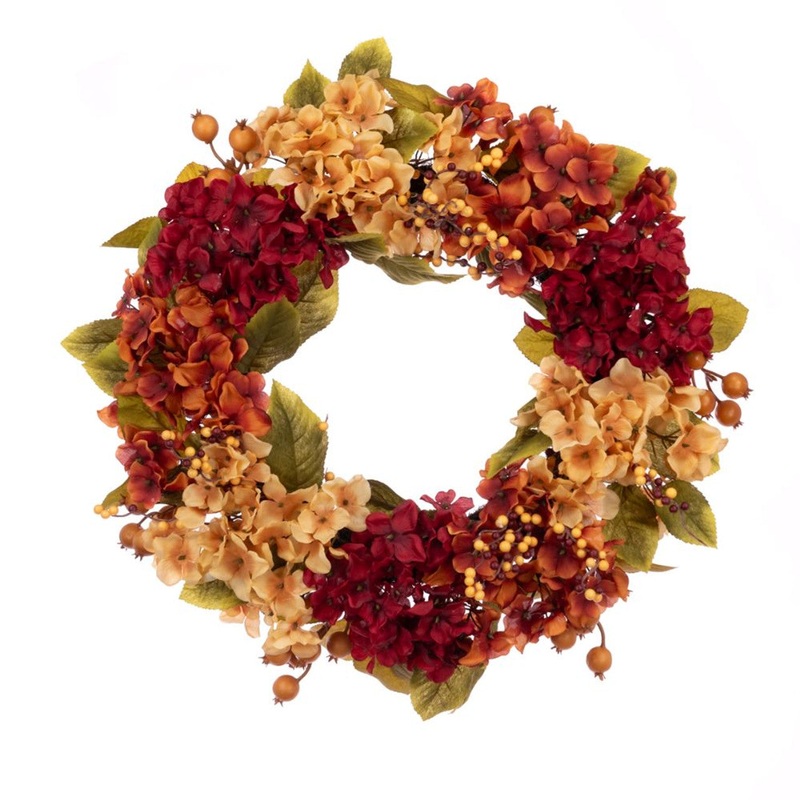 Autumn Hydrangea Wreath 61cm