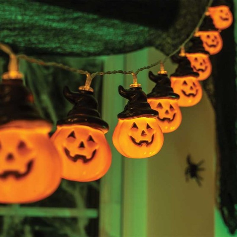 Jack-O -Lantern string Lights - Set of 10