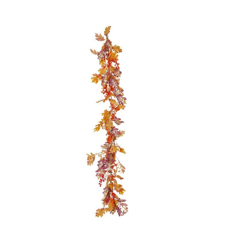 Oak Leaf & Berries Autumn Garland 60'