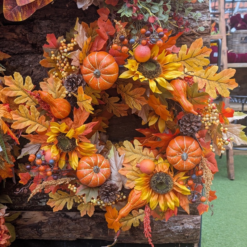 Sunflower & Pumpkin Wreath