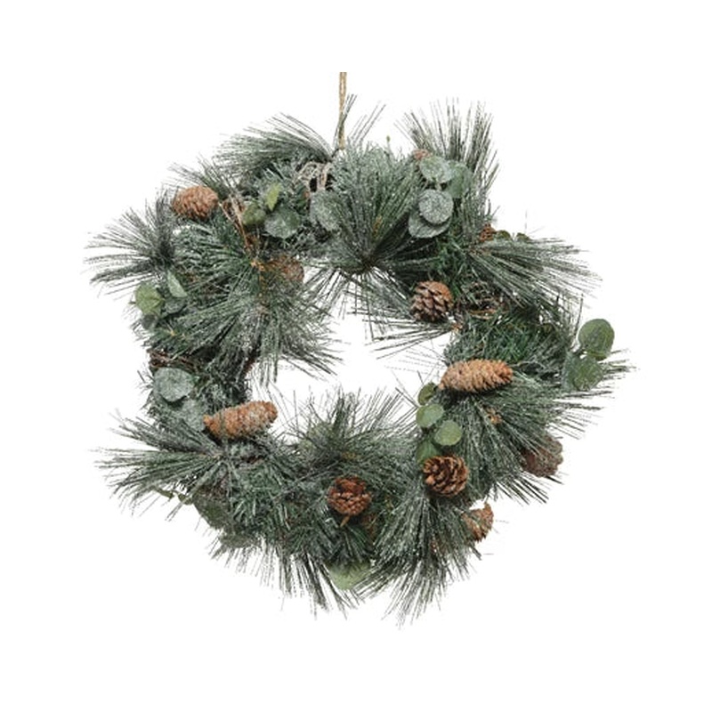 Wreath frosted dia 50cm