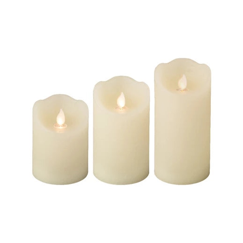 LED waving candle wax BO indoor dia7.50-H15.00cm-1L