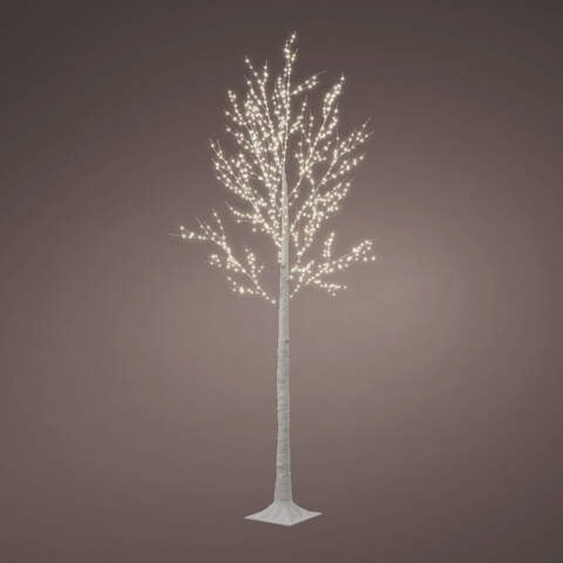 Micro LED tree gb pvc birch steady outdoor white/warm white dia110cm x H.220cm