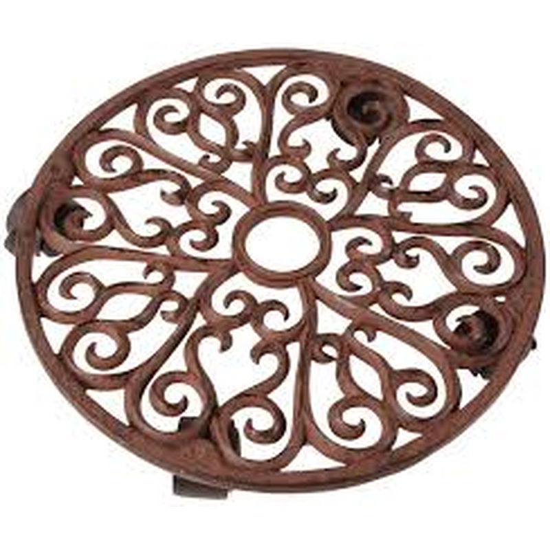 Trolley cast iron round outdoor