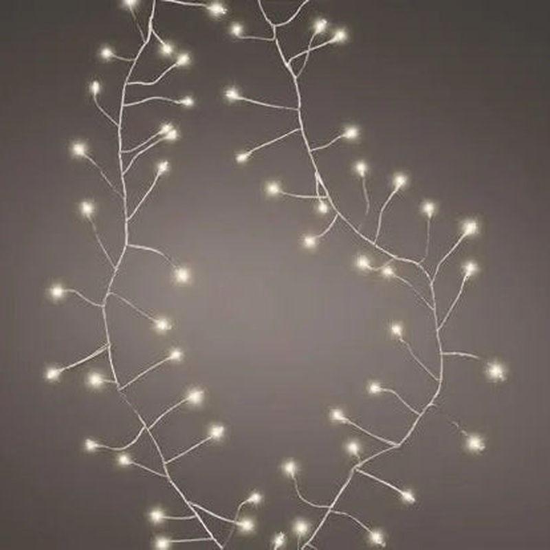 Micro LED compact lights steady BO indoor silver/warm white L.120cm