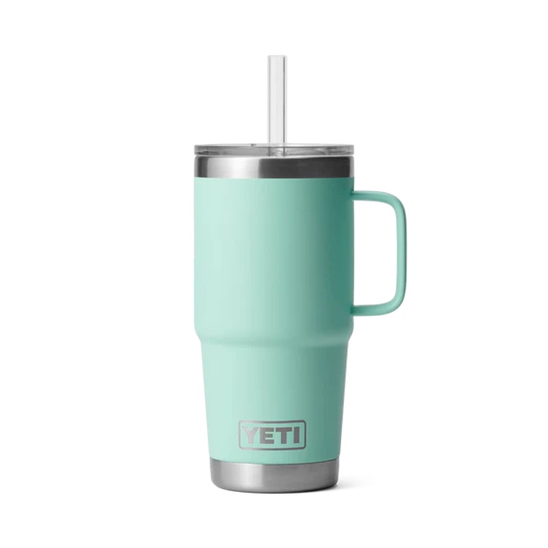 Yeti Rambler 25 OZ (739 ML) Straw Mug Seafoam