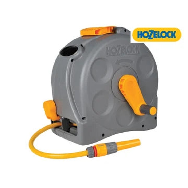 Hozelock 2 in 1 Compact Enclosed Hose Reel