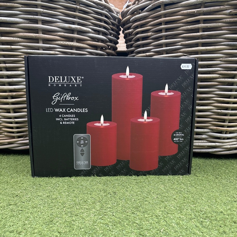 Bordeaux Giftbox LED Candle