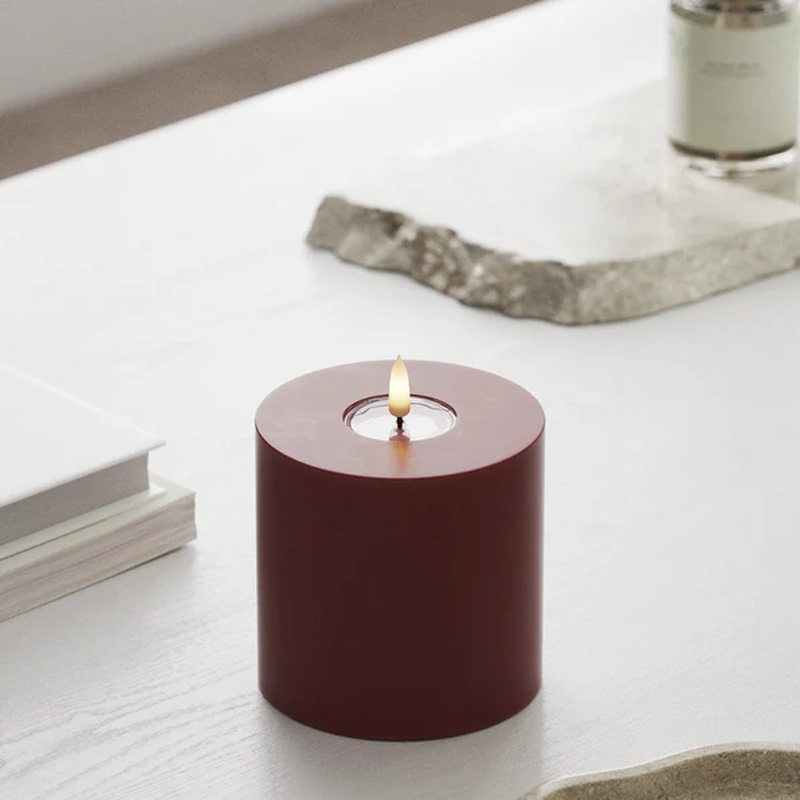 Bordeaux LED Candle 10 x 10 cm (PR)