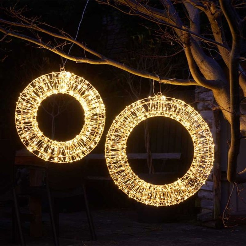 960 LED Galaxy Wreath - Warm White 40cm