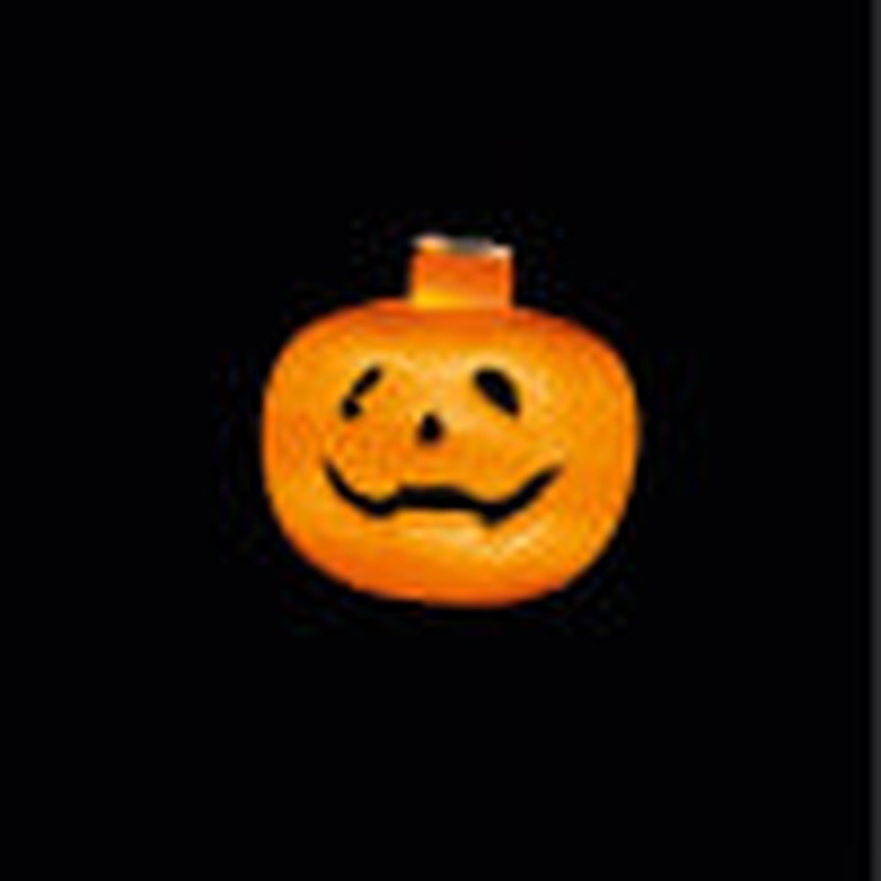 B-O Pumpkin String of 10 White LED Lights