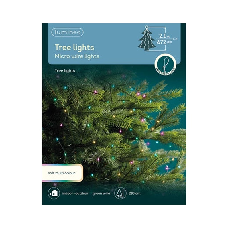 Micro  LED  tree  bunch  L210cm Multi colour