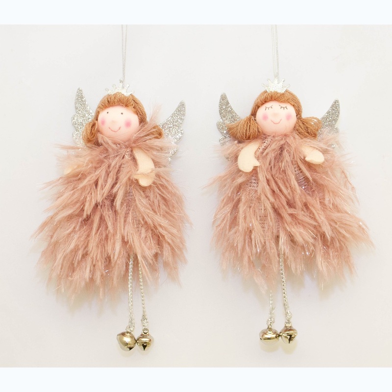 WHIMSY MAUVE FAIRY HANGER 17x6x6 cm