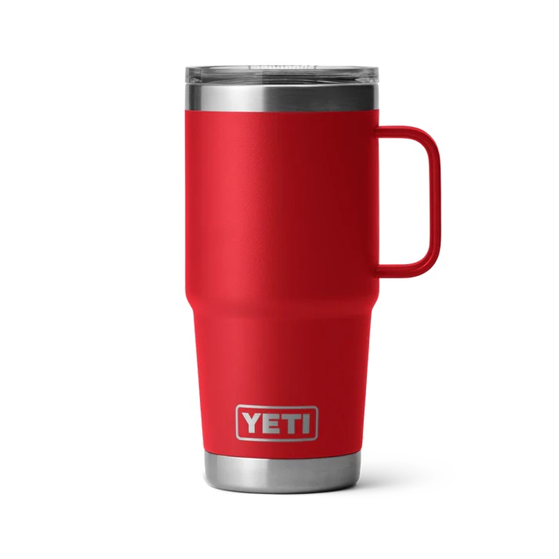 YETI RAMBLER 20 OZ TRAVEL MUG RESCUE RED