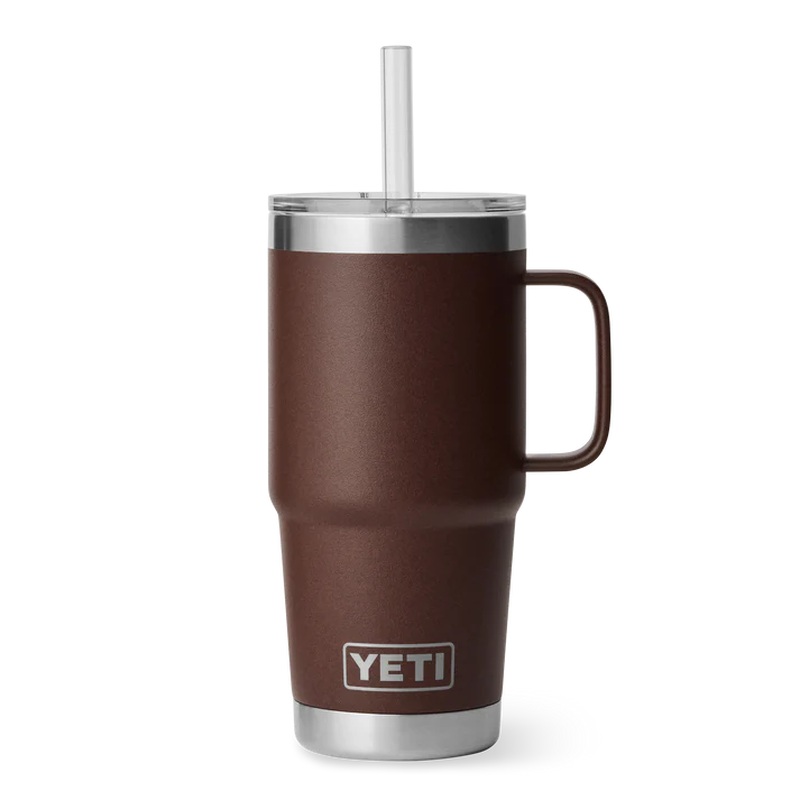Yeti Rambler 25 OZ (739 ML) Straw Mug Wetlands Brown