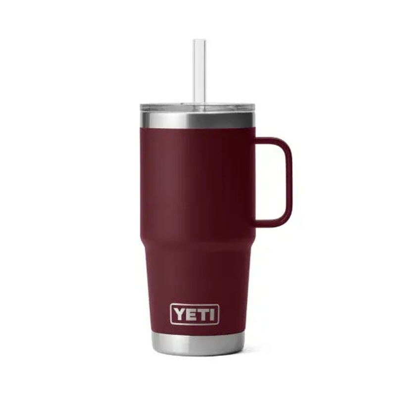 Yeti Rambler 25 OZ (739 ML) Straw Mug Wild Vine Red