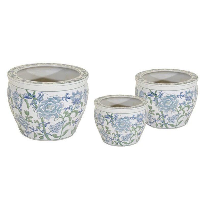 Qing Fishbowl W/Blue/Green 41 H32