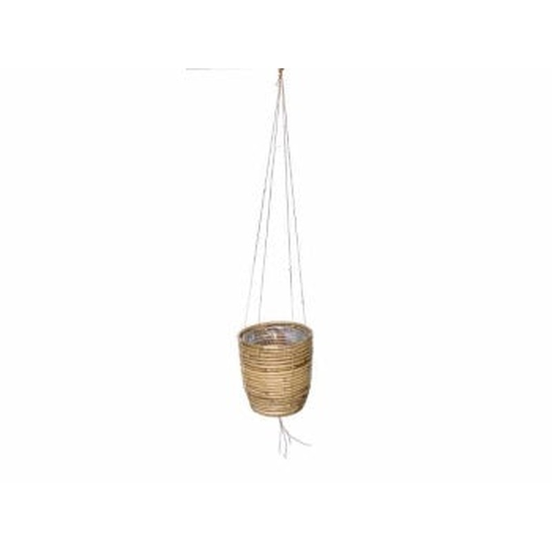 Hanging Pot Stripe Grey  13 H11cm