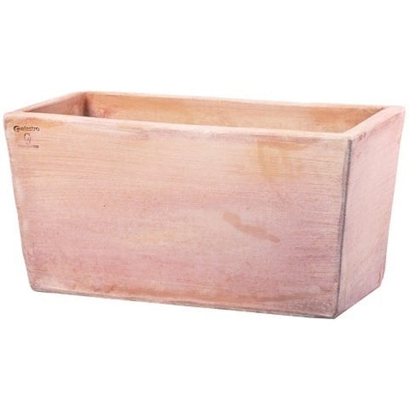 Artisinal Terracotta Modern Edged XL Trough 80cm W40cm H40cm (Cassetta Rettangolare Moderne)