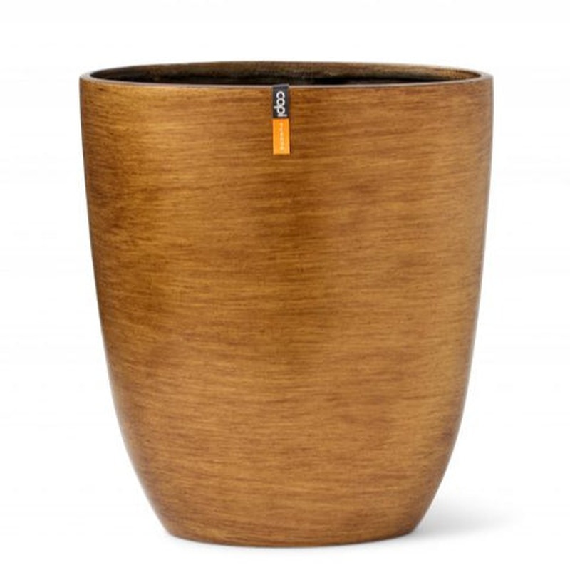 Planter Ball Retro Pot Gold 17cm H15cm