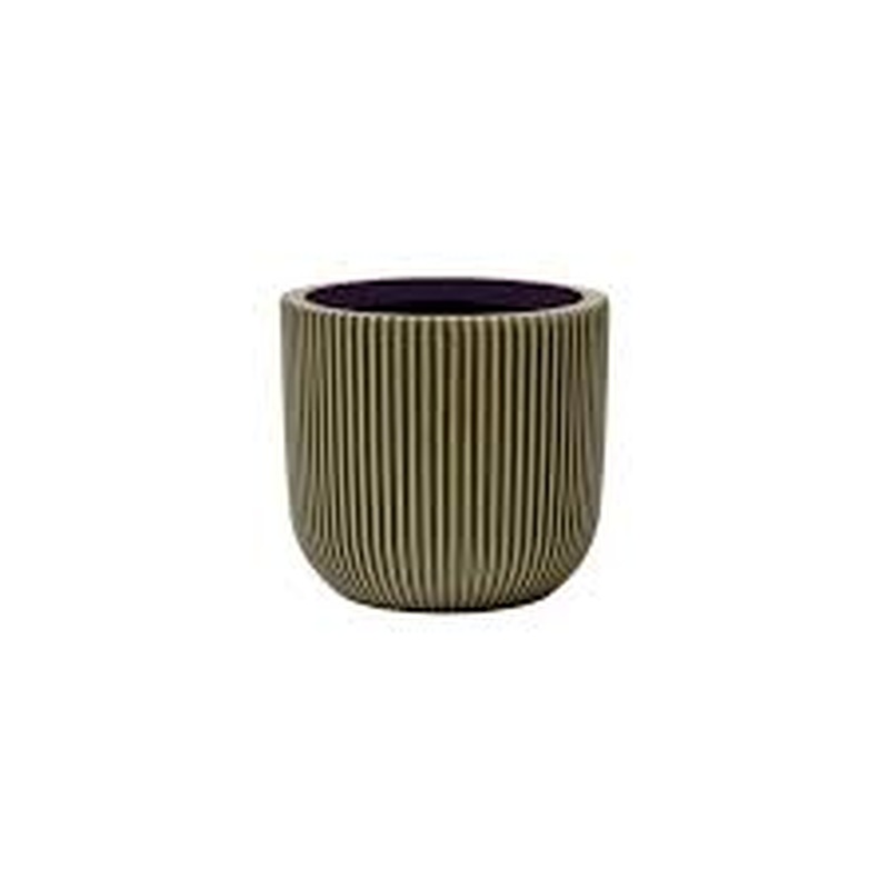 Vase ball Groove 29x26 green