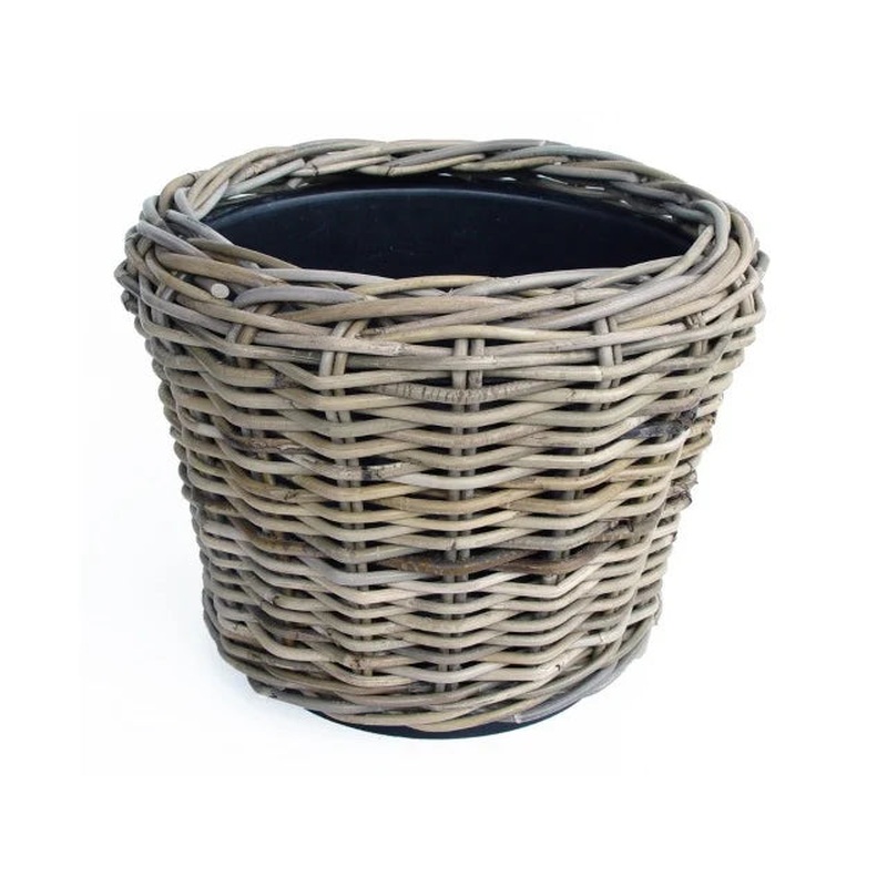 Drypot Rattan Grey 55h42cm