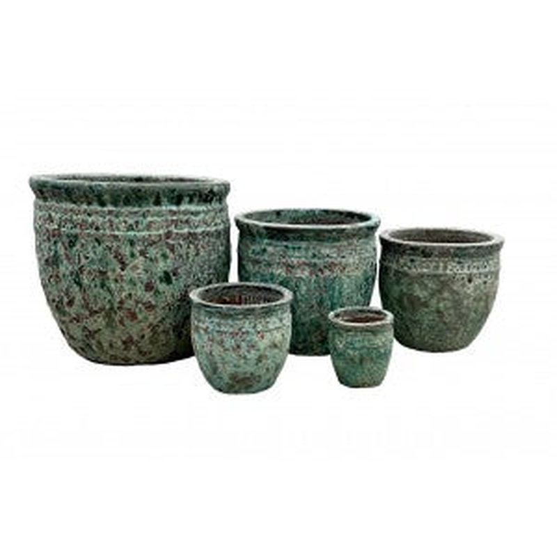 Coin Planter Pot Green 63 H55