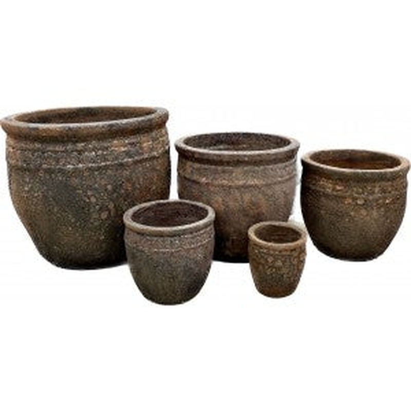 Coin Planter Pot Rust 45 H43