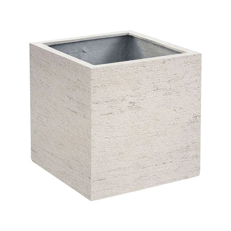 Terreno Plant Pot 30cm Height 24cm Dia Cube Sand