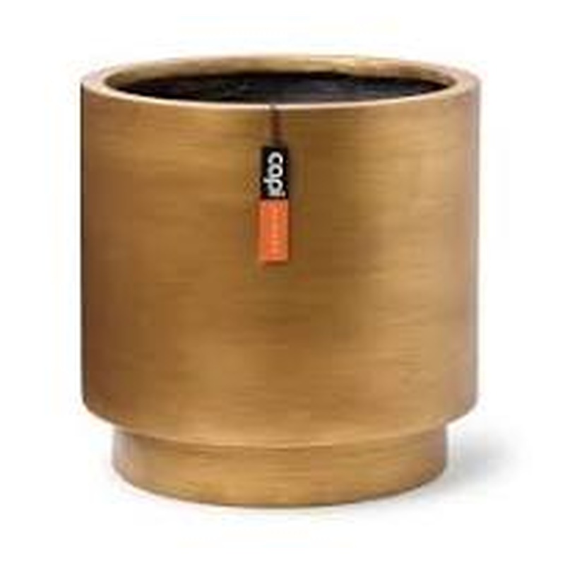 Vase cylinder Retro 23x25 gold