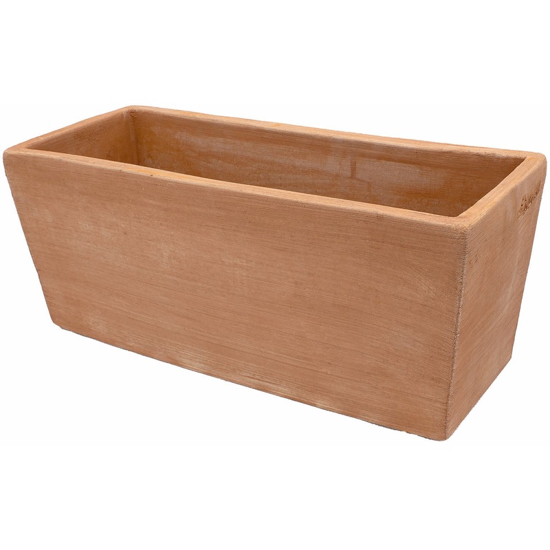 Artisinal Terracotta Modern Edged Trough L40cm/W20cm/H20cm (Cassetta Rettangolare Moderne)