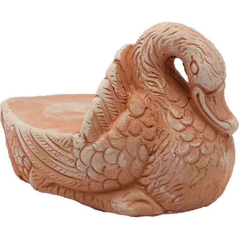 Artisinal Terrecotta Swan Potfeet 15cm