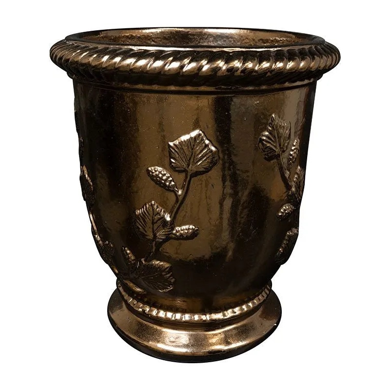Novell Plant Pot 58cm Height 36cm Dia Vase Gold