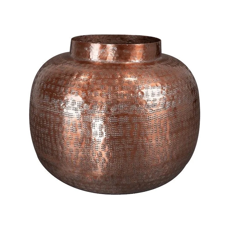 Nynke Plant Pot 24cm Height 14cm Dia Pot Tall Rose Gold