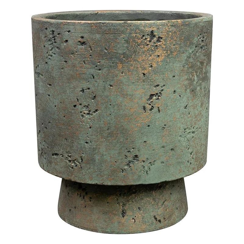 Aily Plant Pot 20cm Height 15cm Dia Pot Green