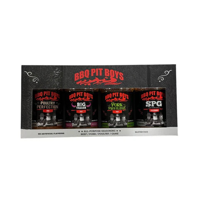 Angus & Oink BBQ Pit Boys Essentials Gift Pack (4x 200g BBQ Seasonings)