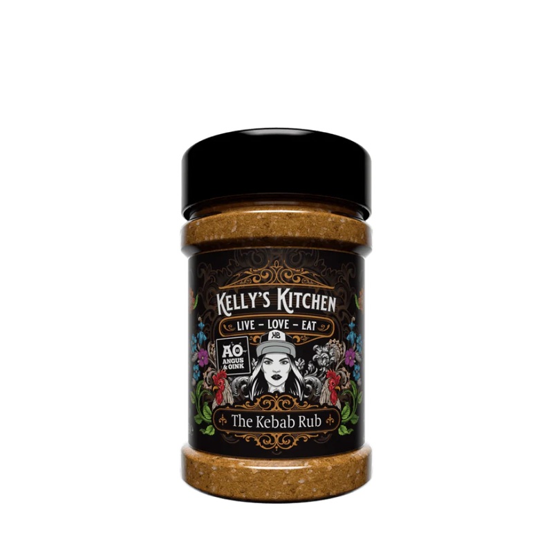 Angus & Oink Kellys Kitchen Kebab Seasoning (BBQ Rub 205g)